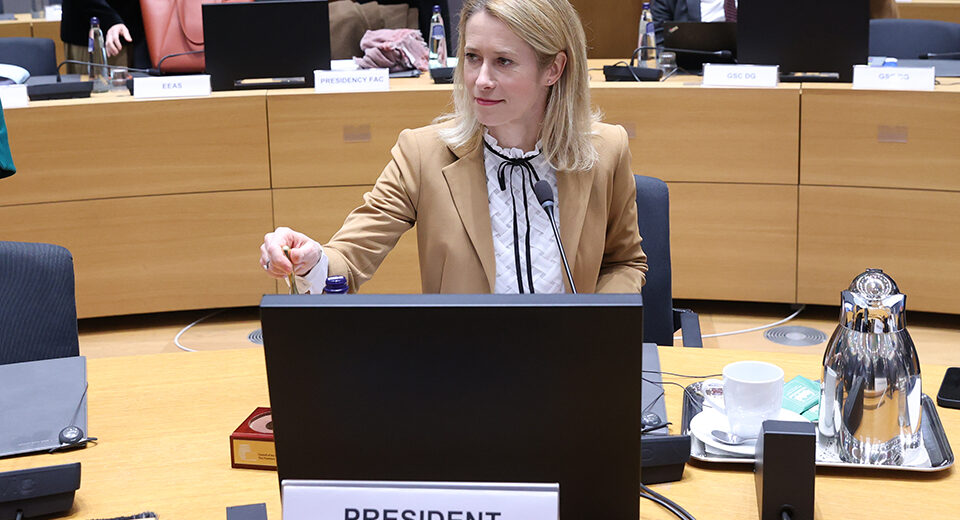 Užsienio reikalų taryba – Gynyba: Kaja Kallas apie paramą Ukrainai ir Europos gynybinę parengtį