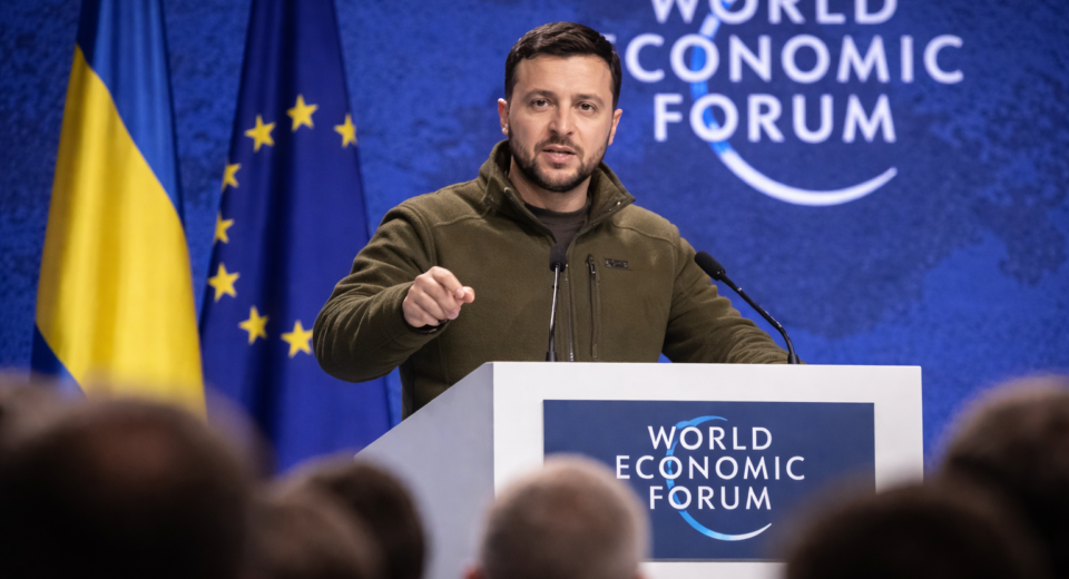 Zelenskis Davose: Europa turi liautis laukti ir tapti geopolitine jėga