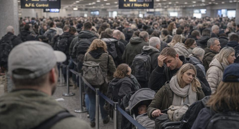 ES perspėja apie ilgas eiles oro uostuose dėl naujos sienų kontrolės sistemos