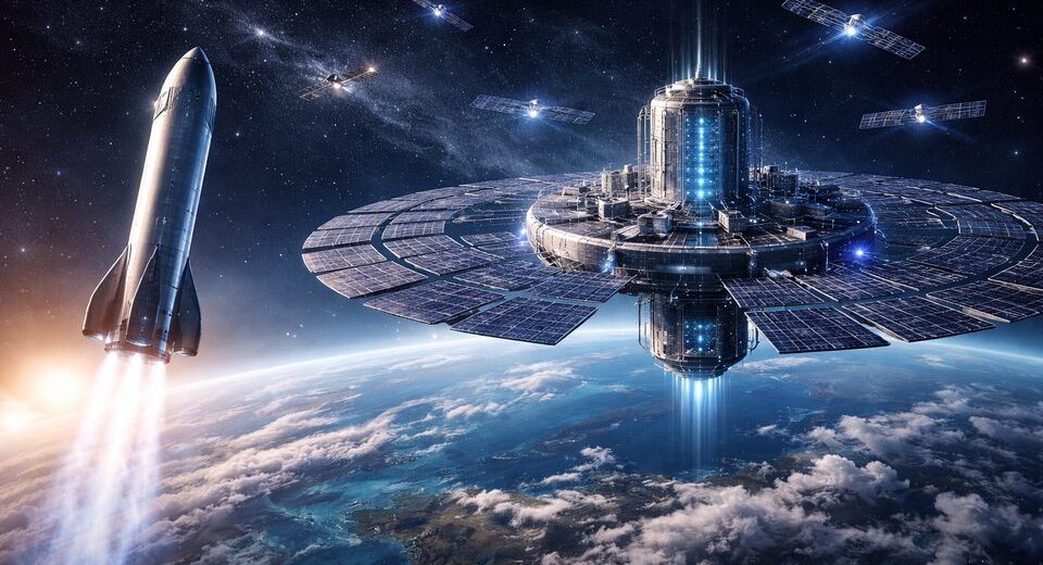 Elonas Muskas sujungia „SpaceX“ ir „xAI“: planuojami kosminiai dirbtinio intelekto duomenų centrai