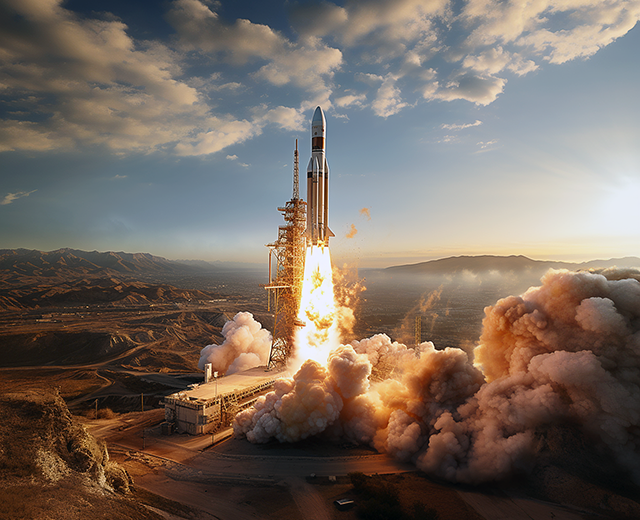 „Ariane 6“ pirmą kartą pakilo su keturiais greitintuvais