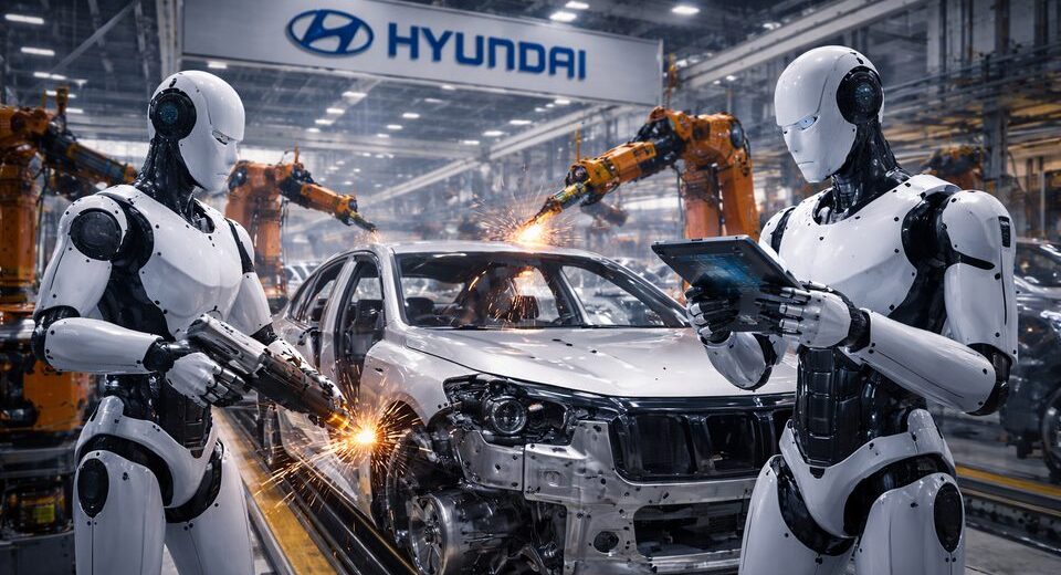 „Hyundai“ diegs dirbtinio intelekto robotus JAV gamyklose, siekdama sumažinti tarifų poveikį pelnui