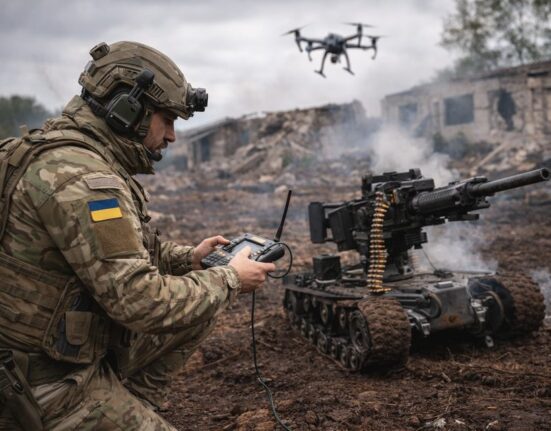 Aukštųjų technologijų karas Ukrainoje: dronai ir robotai keičia fronto liniją