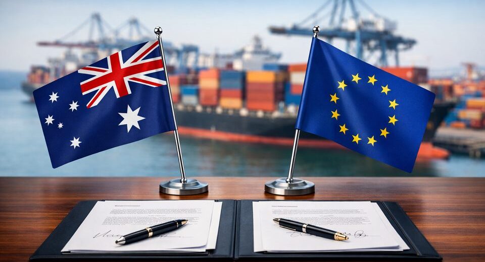 Australija ir ES pasiekė plataus masto prekybos susitarimą globalios įtampos fone