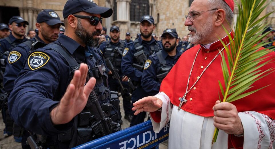 Izraelio policija neleido patriarchui patekti į Šventojo Kapo baziliką per Verbų sekmadienį