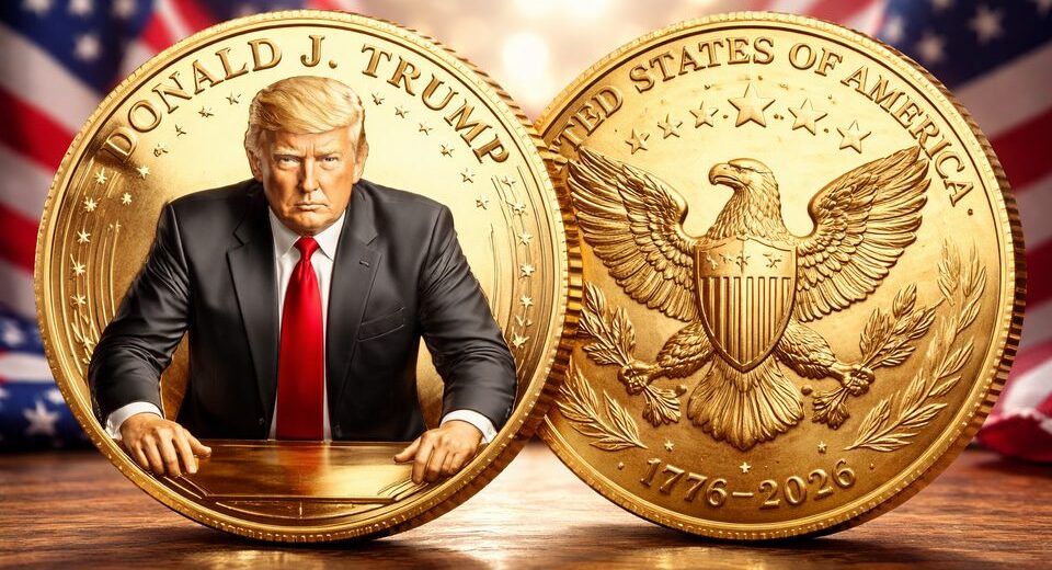 JAV meno komisija pritarė auksinei monetai su Donaldo Trumpo atvaizdu