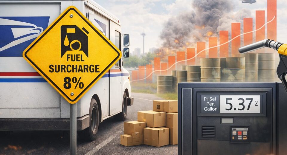 JAV paštas įveda 8 % kuro mokestį siuntoms dėl augančių energijos kainų