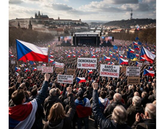 Masinis protestas Prahoje nukreiptas prieš Babišo politiką ir demokratijos kryptį