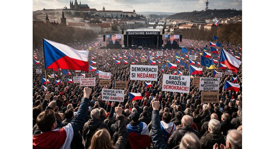 Masinis protestas Prahoje nukreiptas prieš Babišo politiką ir demokratijos kryptį