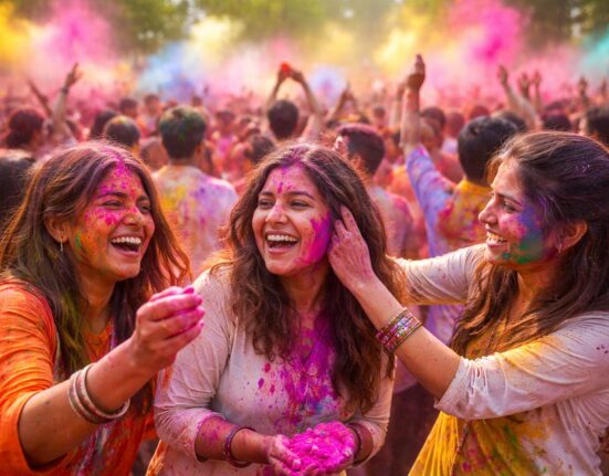 Milijonai žmonių Indijoje švenčia spalvingą Holi festivalį