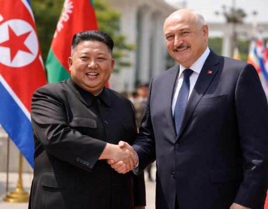 Šiaurės Korėja ir Baltarusija stiprina ryšius: Kim Jong Unas susitiko su Aliaksandru Lukašenka