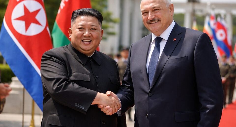 Šiaurės Korėja ir Baltarusija stiprina ryšius: Kim Jong Unas susitiko su Aliaksandru Lukašenka
