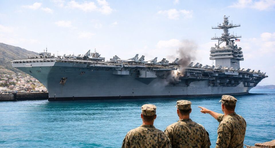USS „Gerald R. Ford“ po gaisro ir techninių problemų plauks remontui į Kretą