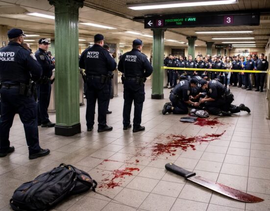 Niujorko metro išpuolis: policija nušovė mačete ginkluotą užpuoliką Grand Central stotyje