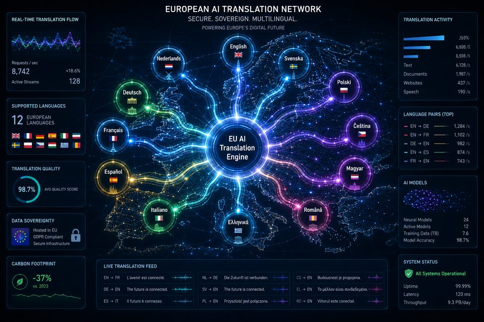 Europos Komisija paskelbė projekto laimėtoją: bus kuriamas visomis 24 ES kalbomis veikiantis DI modelis