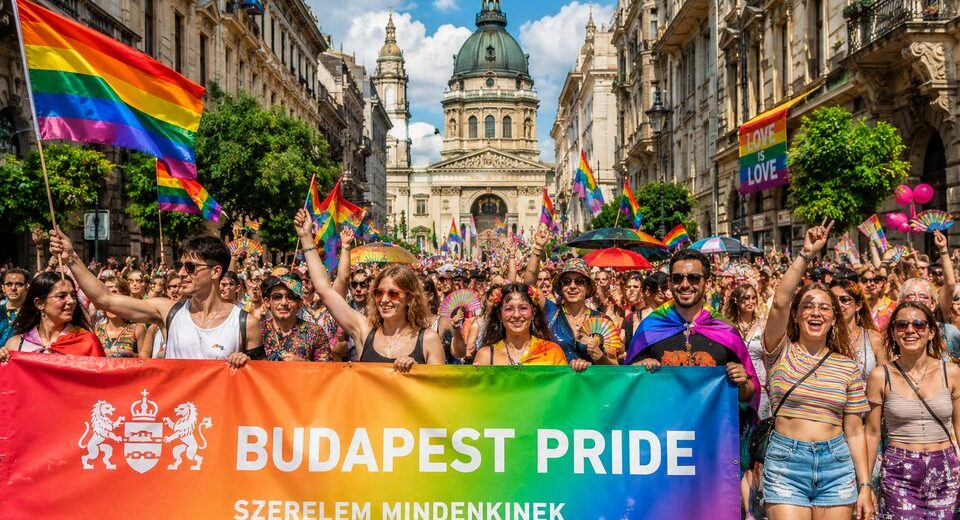 Pirmosios Budapešto „Pride“ eitynės po Viktoro Orbano nuvertimo: rekordinis karštis ir istorinės permainos Vengrijoje