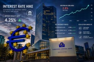 Europos Centrinis Bankas didina palūkanų normas: sprendimą išprovokavo karo Irane sukelta infliacija