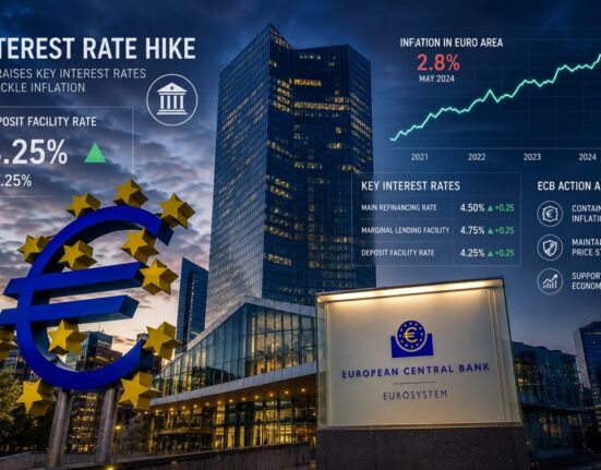 Europos Centrinis Bankas didina palūkanų normas: sprendimą išprovokavo karo Irane sukelta infliacija
