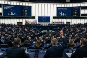ES įstatymų leidėjai pritarė griežtesnei migrantų politikai: steigiami deportacijos centrai už Bendrijos ribų
