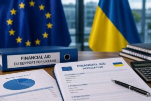 Parama Ukrainai: Europos Komisija pervedė pirmąją 3,2 milijardo eurų išmoką