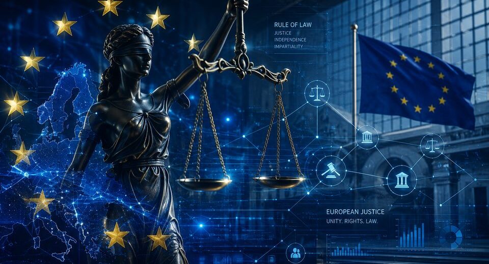 ES teisingumo suvestinė 2026 m.: Europos Komisija didina spaudimą teismų nepriklausomumui ir skaitmenizacijai