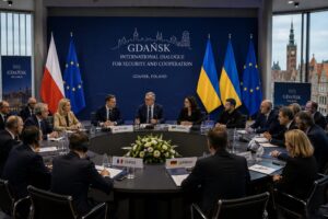 Gdansko pagalbos forumas: Ukraina ir Lenkija išlygino istorinius ginčus, nepaisant Zelenskio nebuvimo