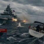 Incidentas Lamanšo sąsiauryje: Rusijos karo laivas paleido įspėjamuosius šūvius į britų jachtą