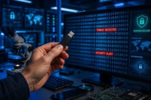 Su Kinija susiję virusai rasti internetinių parduotuvių USB atmintinėse: prekybos ribojimų grėsmė ir gamybos atsakomybė