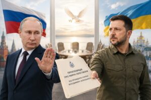 Vladimiras Putinas atmetė Volodymyro Zelenskio derybų pasiūlymą: asmeninės replikos ir kategoriškas nusiteikimas tęsti karą