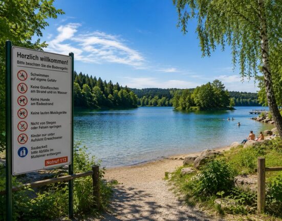 Vokietijos maudymosi ežeras sulaukė griežtos kritikos dėl draudimo nekalbantiems vokiškai